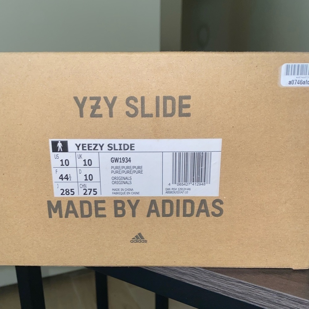 YEEZY Slides in “pure” US Men 10 - Picture 4 of 5